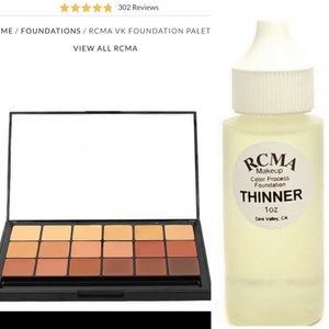VK Foundation Palette KO #10 AND Thinner